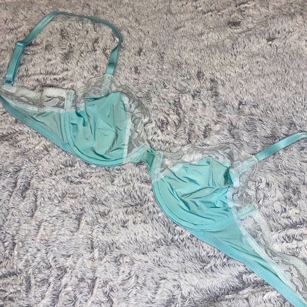 Calvin Klein turqoise bralette
